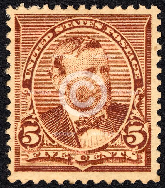 5c Ulysses S. Grant single, 1890. Creator: Unknown.