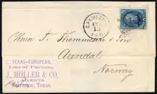 5c Zachary Taylor cover, 1878. Creator: Unknown