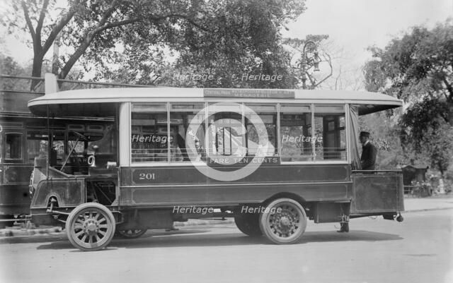 5th Ave. bus, between c1910 and c1915. Creator: Bain News Service.