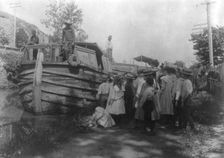 5th Div., Wash., D.C., school on outing along C&O Canal, (1899?). Creator: Frances Benjamin Johnston