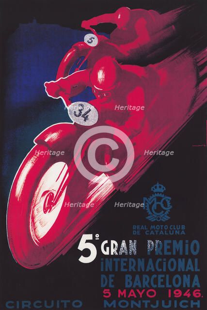 5th International Grand Prix of Barcelona, May 5, 1946, 1946. Creator: Morell, Josep (1899-1949).