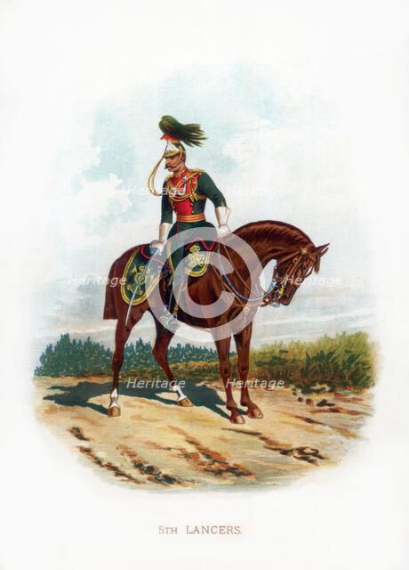 '5th Lancers', 1889. Artist: Unknown