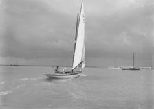 6 Metre Class Jonquil (L5) with Captain R J Dixon at the helm. Creator: Kirk & Sons of Cowes
