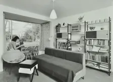 6 Norley Vale, Alton Estate, Wandsworth, London: living room, 1960. Creator: Unknown