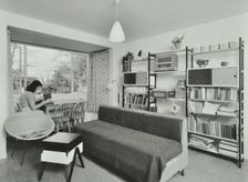 6 Norley Vale, Alton Estate, Wandsworth, London: living room, 1960. Creator: Unknown