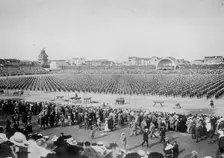 6000 girls at Sokol Sports at Prague, Austria, 1912. Creator: Bain News Service