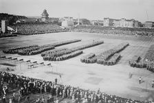 6000 girls at Sokol Sports at Prague, Austria, 1912. Creator: Bain News Service