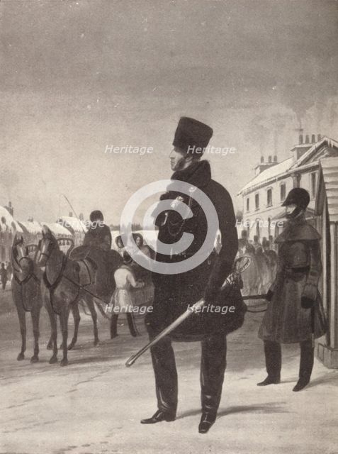 '60th (King's Royal Rifles Corps) Winter Dress, Canada', c1820-1870, (1909). Creator: John Harris the Younger.