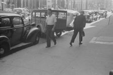 61st Street between 1st and 3rd Avenues, New York, 1938. Creator: Walker Evans