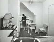 68 Burley House, Mountmorres Estate, Stepney Green, London: kitchen, 1962. Creator: Unknown