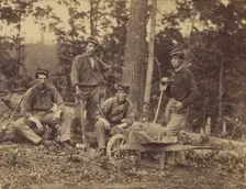 69th Reg. N.Y.V. Pioneer Party, about 1862. Creator: Mathew Brady