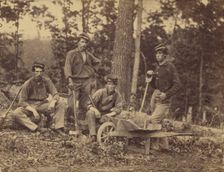 69th Reg. N.Y.V. Pioneer Party, about 1862. Creator: Mathew Brady