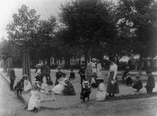 6th Division mathematics class on a street paving problem, (1899?). Creator: Frances Benjamin Johnston