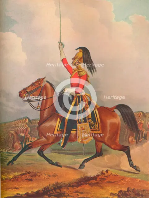 6th Dragoon Guards. Officer (Carabiniers), 1844. (1914).