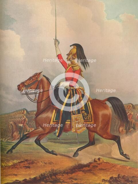 6th Dragoon Guards. Officer (Carabiniers), 1844. (1914).
