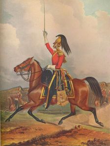 6th Dragoon Guards. Officer (Carabiniers), 1844. (1914)