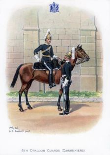 6th Dragoon Guards (Carabiniers) 1915.Artist: LE Buckell