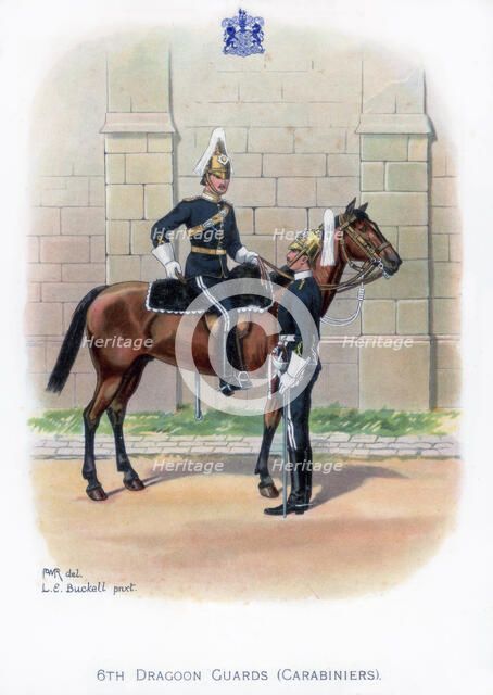 '6th Dragoon Guards (Carabiniers)', 1915.Artist: LE Buckell