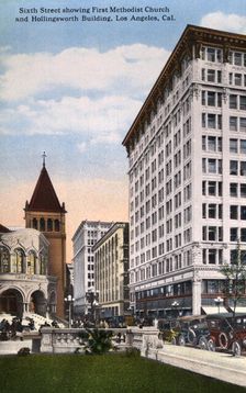 6th Street, Los Angeles, California, USA, 1915