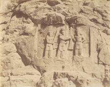 (7) [Tag-e Bustan, Crowning Ceremony of Shapour II, Kermanshah], 1840s-60s. Creator: Luigi Pesce