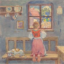 7.- The view from the room window, 1932. Creator: Gustav Mally
