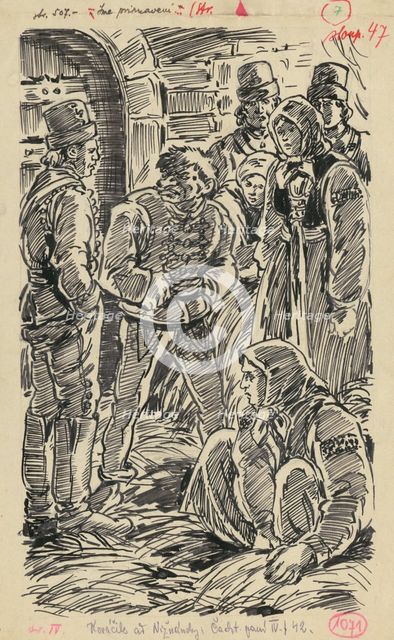 7.- In prison, 1936. Creator: Andrej Kovacik.