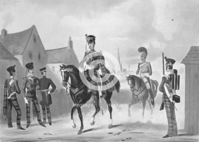 '71st Highland Light Infantry (Regiment (Review Order)', c1840 (1909). Artist: James Henry Lynch.