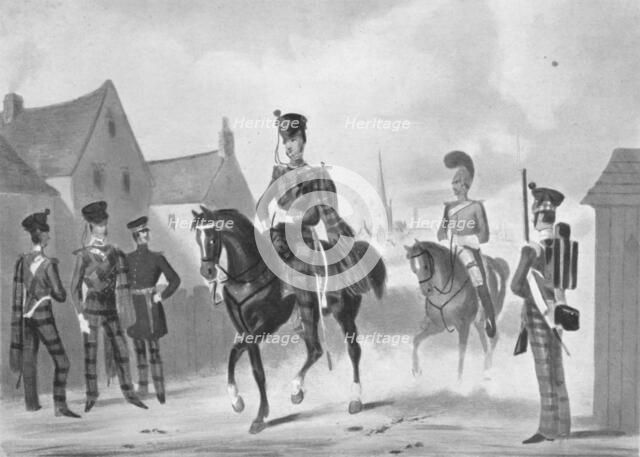 '71st Highland Light Infantry (Regiment (Review Order)', c1840 (1909). Artist: James Henry Lynch.