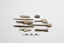 8 Bone carvings, Shang dynasty, ca. 1600 - ca. 1050 BCE. Creator: Unknown