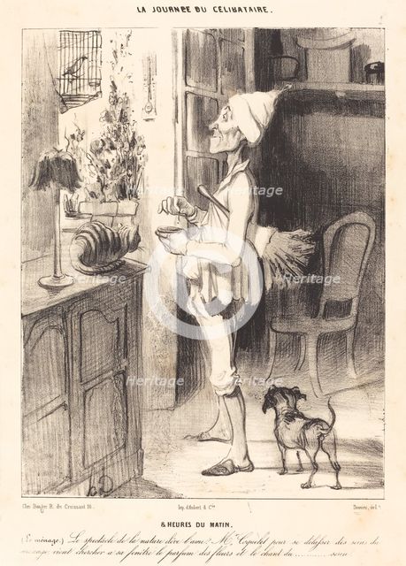 8 heures du matin, 1839. Creator: Honore Daumier.