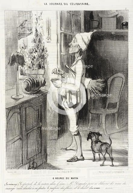 8 heures du matin, 1839. Creator: Honore Daumier.