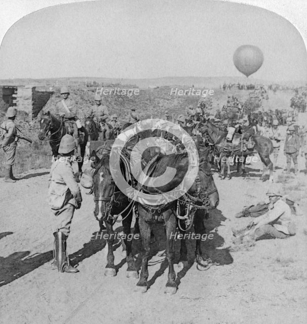 84th Battery and Balloon Corps, Boer War, South Africa, 1901.Artist: Underwood & Underwood