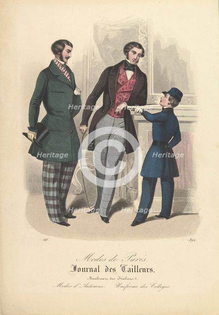 892 from Modes de Paris, Journal des Tailleurs, 1848. Creator: Unknown.