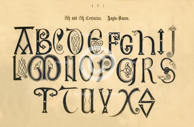 '8th and 9th Centuries. Anglo-Saxon', 1862. Artist: Unknown.