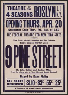 9 Pine Street, Roslyn, NY, 1939. Creator: Unknown