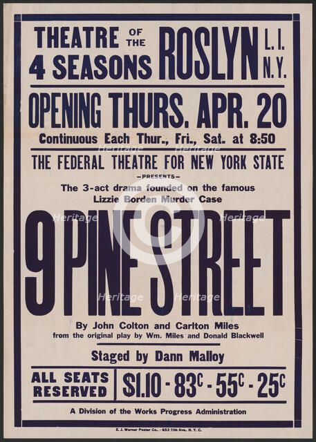 9 Pine Street, Roslyn, NY, 1939. Creator: Unknown.