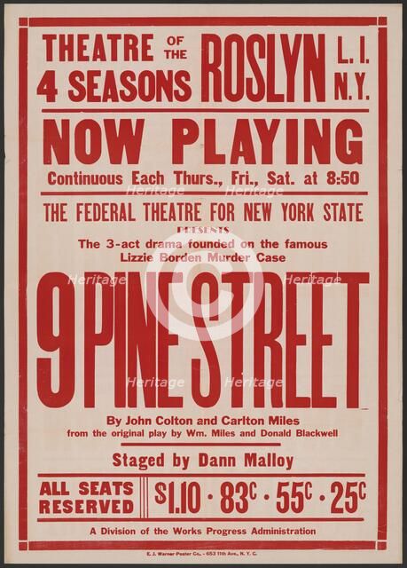 9 Pine Street, Roslyn, NY, 1939. Creator: Unknown.