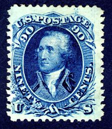 90c Washington F Grill single, 1867-1868. Creator: National Bank Note Company