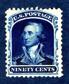 90c Washington reprint single, 1875. Creator: Continental Bank Note Company