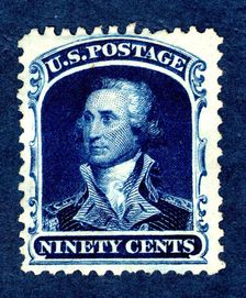 90c Washington reprint single, 1875. Creator: Continental Bank Note Company