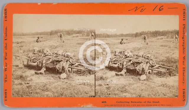 918. Collecting Remains of the Dead, 1865. Creator: John Reekie.