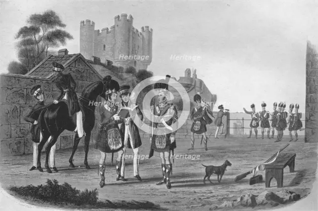 '92nd Highlanders (An Illustrious Stranger in Sight)', 1839-1845 (1909). Creator: Richard Gilson Reeve.