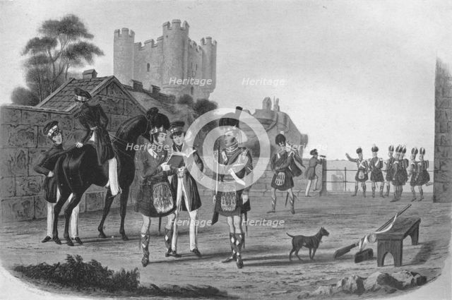 '92nd Highlanders (An Illustrious Stranger in Sight)', 1839-1845 (1909). Creator: Richard Gilson Reeve.