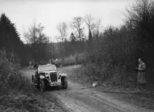 972 cc Singer competing in the Great West Motor Club Thatcher Trophy, 1938. Artist: Bill Brunell
