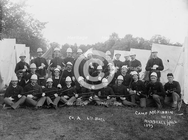 Co. A. 6th Batl., 1893. Creator: Unknown.