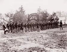 Co. A, 30th Pennsylvania Infantry, Camp Mott Hooton, 1861-65. Creator: Unknown