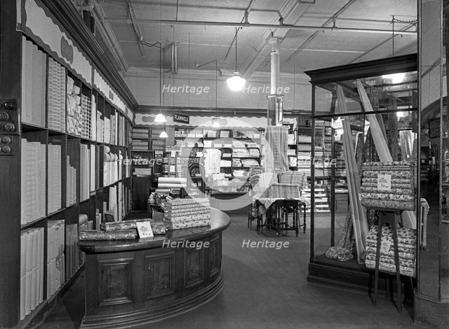 Co-op drapery department, Barnsley, South Yorkshire, 1956. Creator: Michael Walters.