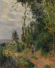 Côte des Grouettes, near Pontoise, probably 1878. Creator: Camille Pissarro