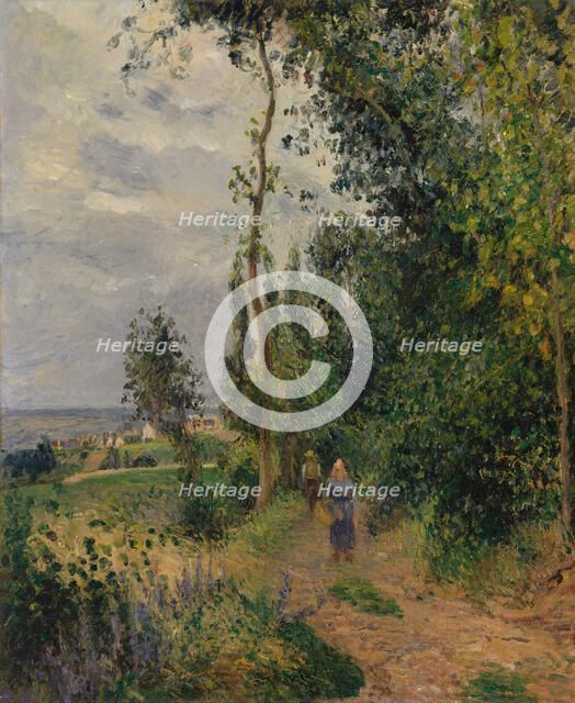 Côte des Grouettes, near Pontoise, probably 1878. Creator: Camille Pissarro.