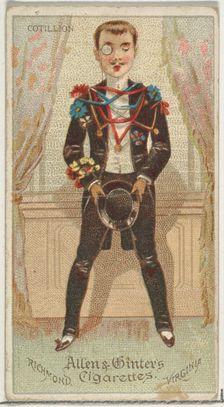 Cotillion, from World's Dudes series (N31) for Allen & Ginter Cigarettes, 1888. Creator: Allen & Ginter